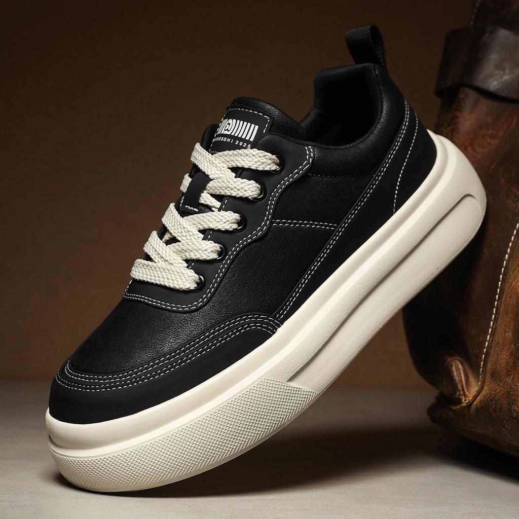 Thick-soled heightening casual board shoes, light soft-soled autumn shoes, autumn and winter