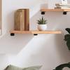 VidaXL Wall Shelf Light Brown 40x60x4 Cm Solid Treated Oak Wood 363636
