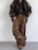Men's Japanese Style High Waist Retro Wide-Leg Pants - Autumn/Winter Slimming Casual Drape Suit Pants