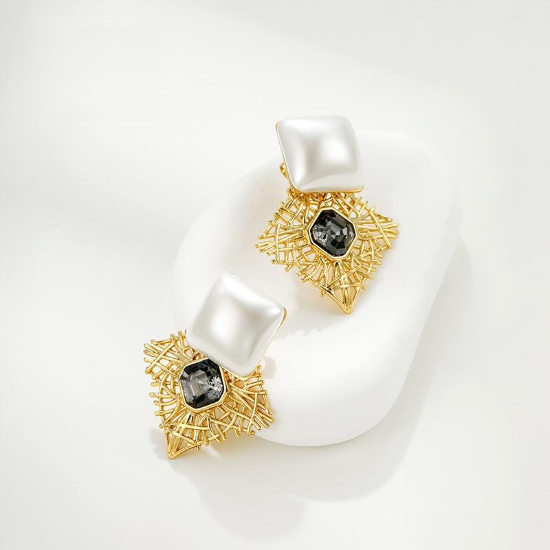 Cercei pătrați neregulați vintage