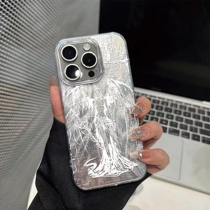 Fashionable Gothic Style Sculpture Phone Case For IPhone 17 16 15 14 13 12 11 Pro Max Plus Protective Cover Durable Shell