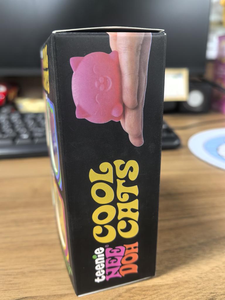 Needoh Teenie Cool Cats 3er-Pack Entzückende Mini-Katzen Fidget Spielzeuge Weich Knetbar Stressabbau Sensorische Quetschspielzeuge