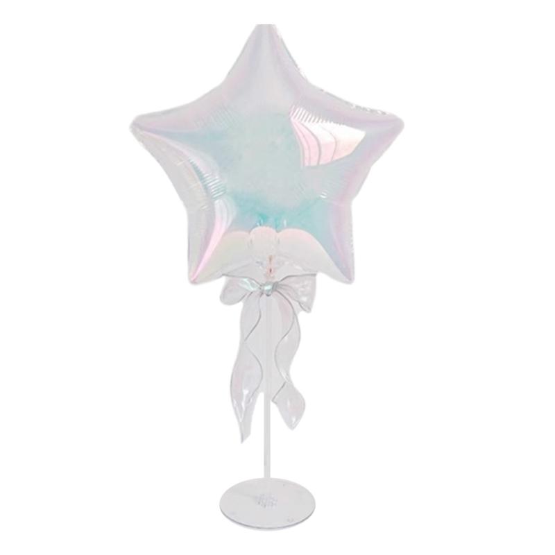 Safe Plastic 18Inch Colorful Balloons Set Quick Assembly Table Floating Ballon Party Wedding Celebration Supplies