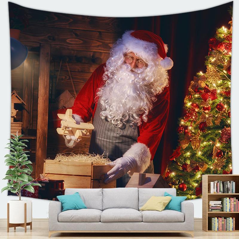 

Серия Санта-Клауса Декоративная подвесная ткань Рождественская серия Гобелен Настенный подвесной 200x150cm