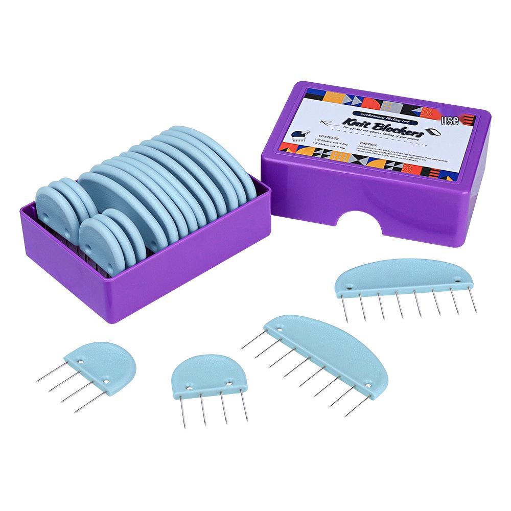 Lavender Purple Knitting Shaping Pins for Shawl and Scarf DIY