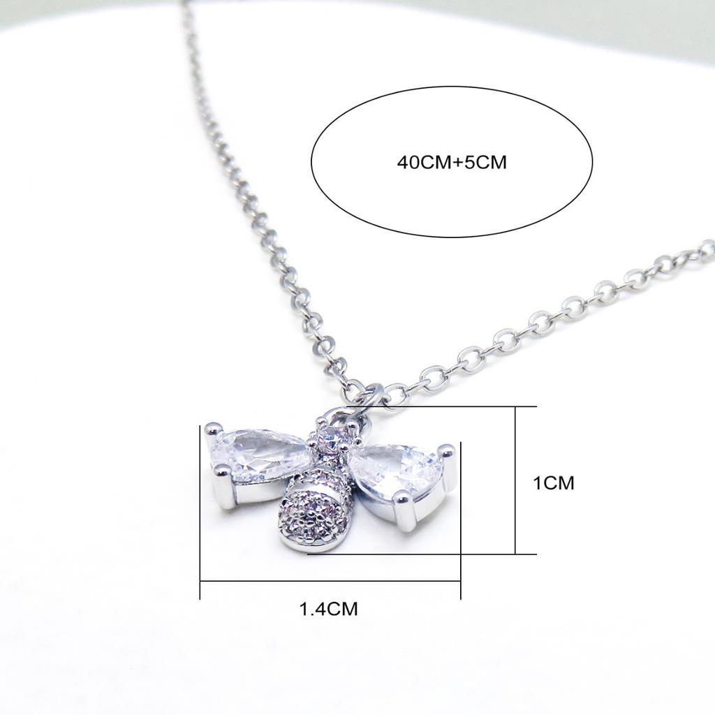 New Niche Little Bee Pendant Necklace Ins Versatile Jewelry for Women
