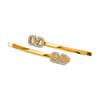 Valentino GaraVani V Logo Crystal Hair Clip j0V50 Ycw Mh5