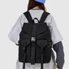 Schoolbag1011 autumn new simple backpack casual large capacity backpack women's solid color schoolbag niche light travel bag