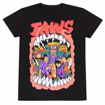 Jaws Unisex Adult Stylized Poster T-Shirt