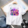 Kpop Demon Hunters Barneklær Kortarmet T-skjorte Søt K-pop Demon Hunters Tiger Harajuku T-skjorte for Gutter Jenter