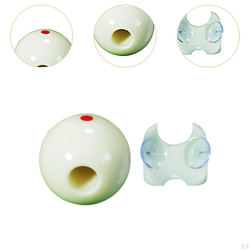 Billiards Cue Ball with Hole Billiard Rod Stroke Exerciser Stable Improve Hitting Level Aiming