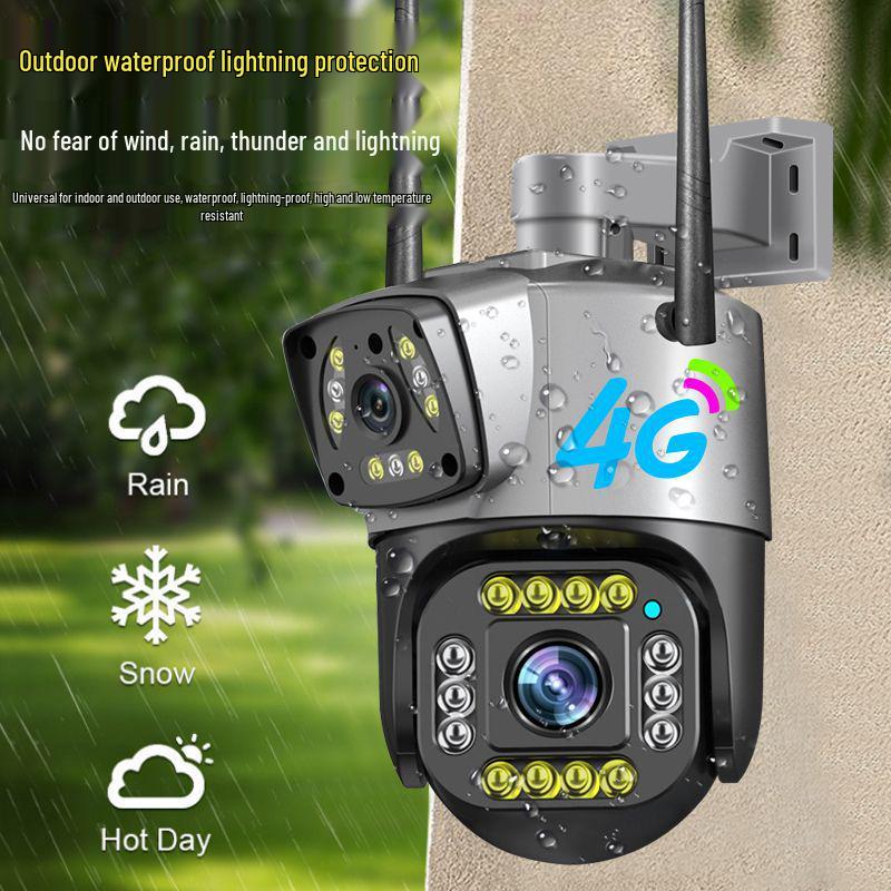 V380 Dual Screen 4G Wireless Outdoor Dual-Lens Smart Camera