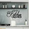 Gift for Home Decorators Minimalist Kitchen Wall Stickers, Waterproof PVC Decals with Handwritten Chef Hat Removable Murals And Egg Beater Design,