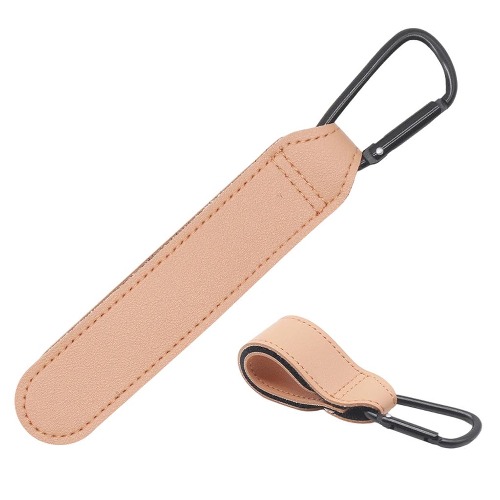 1Pc Leather Cart Hooks Baby Stroller Hook PU Adjustable Pram Hook Organizer Diaper Bag Hanger Children Travel Accessories