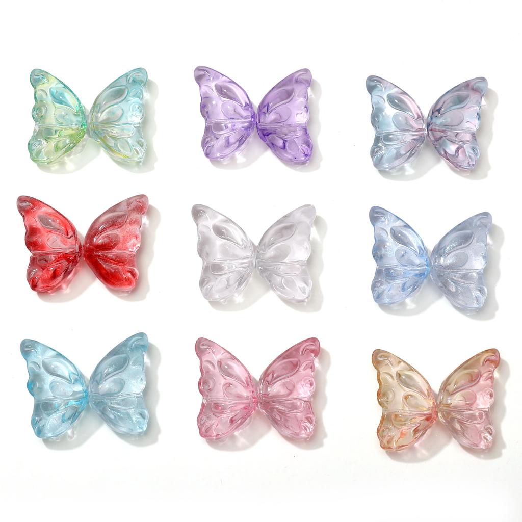 10Pcs Glass Single Wing Beads for Jewelry Making DIY Bracelet Necklace