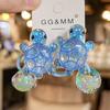 Net Celebrity Korean Children's Hair Accessories Turtle Hair Rope Shiny Hair Ring Tied Ponytail Rubber Band High Elasticity Girl Head Rope Headdress