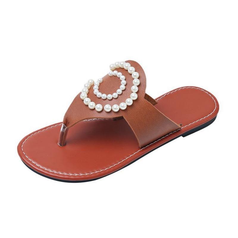 Large size flat toe slippers women's new beach cool slippers Yama women's shoes
