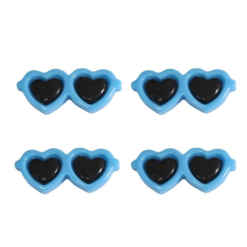 10pcs/bag Acrylic Heart-Shaped Glasses DIY Crafts To Make Jewelry Accessories