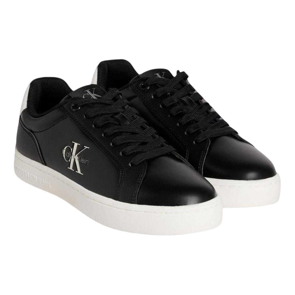 Calvin Klein Mens Lace Up Leather Cupsole Trainers