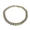 Used 12564 Collier LV Chain Links M69987 7984 LV Logo Flower Curb Chain Monogram Metal Silver Men's from Japan AUTHENTIC