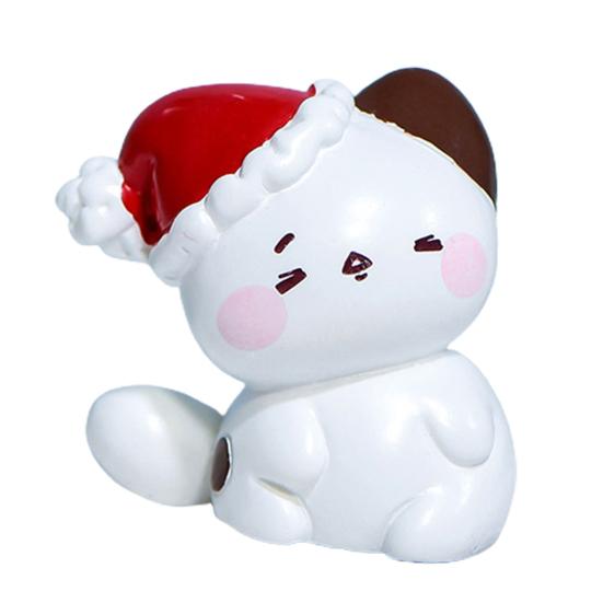 Stylový krásný vánoční motiv miniaturní socha Malé ozdoby na panenky z pryskyřice Dekor na plochu