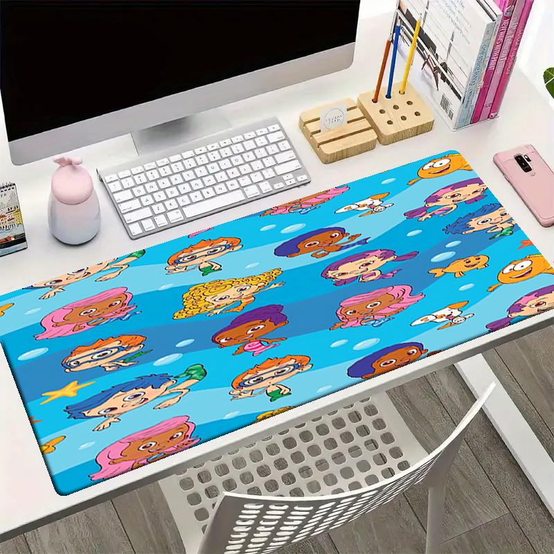 Bubble Guppies Theme Mouse Pad, Non Slip Rubber Base, Multifunctional Office & Home Decor, Perfect for Workspace Personalization.