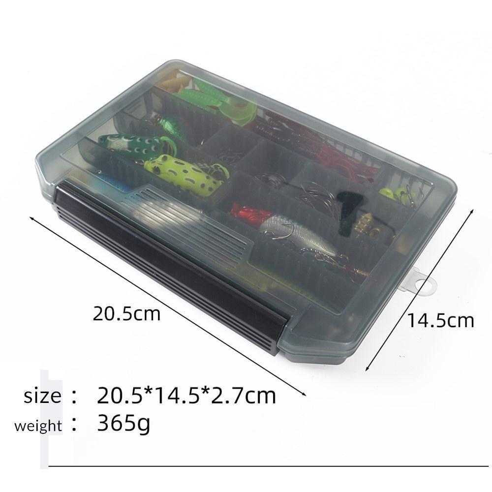 117 Stück/Box Angelköder Haken Set Gemischte Künstliche Köder Metall Angelhaken Boxed Rotierender Löffel Set Angelzubehör