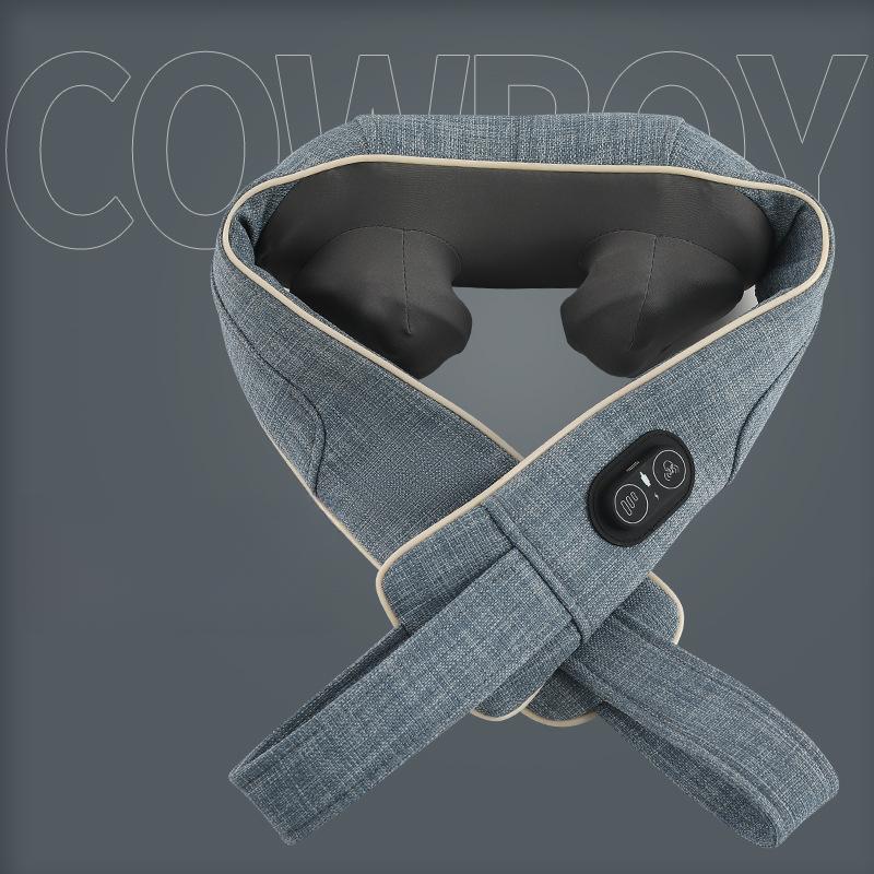 Neck Massager Fugui Bag Kneading Household Cervical Massager Back Hot Compress Massage Shawl Shoulder and Neck Massager