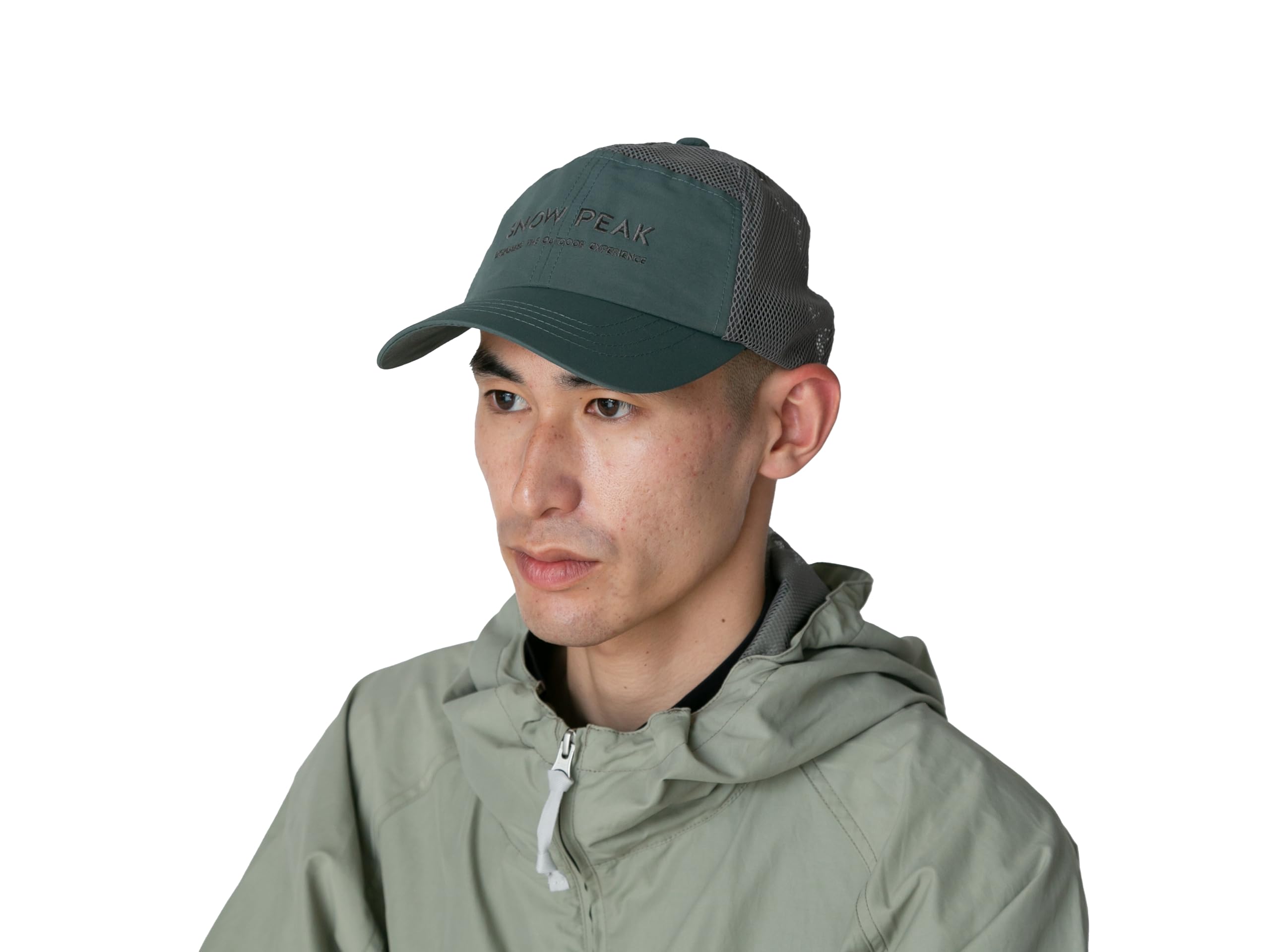 

Snow Peak Six Panels Mesh Cap Headwear Cap Hat Men Women DARK GREEN 1 AC-25SU020