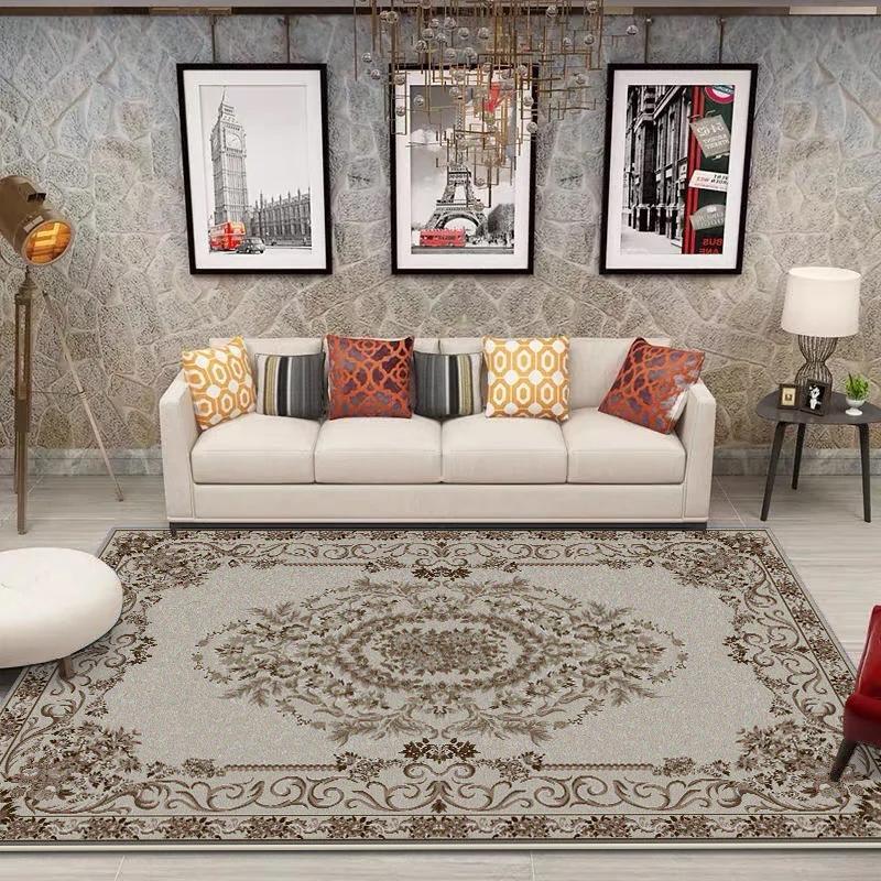 

Retro American Style Carpet for Living Room Decoration Bedroom Carpets Large Size Luxury Lounge Rug Non-slip Coffee Tables Mat 60x90cm