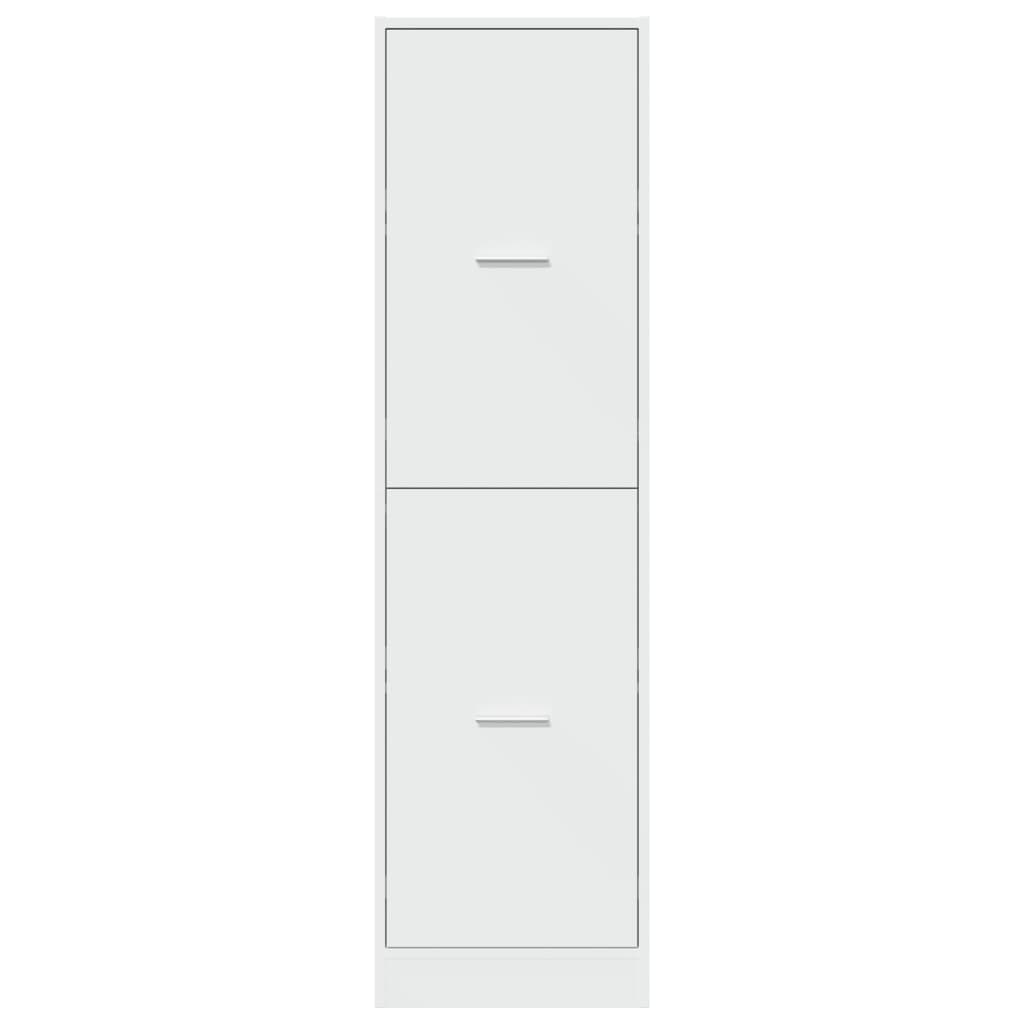 Vidaxl Pharmacy Cabinet, White, 40X41X144.5 Cm, Wood-Based Material
