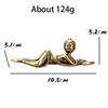 Pure Copper Ancient Maid Figurines Miniature Ornaments Paperweight Vintage Figures Office Desktop Decoration Crafts Accessories