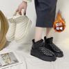 Feeling thick-soled snow boots, autumn and winter Internet celebrities fried the street, high-value design, short boots trendy and thin