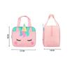 Kinder Lunchtasche Kindergarten Schüler Cartoon Tragbar Isolierte Thermische Lunchbox Tasche Rosa