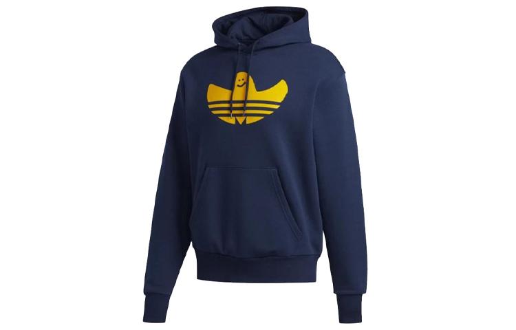 Adidas Originals Sweatshirts Men s Marine Blue Hooded Moderate Regular GJ0842 S