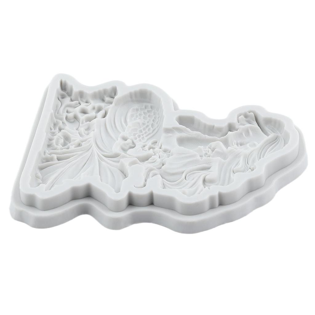 Silikonová forma mořská panna Formy na fondán mořská panna Nástroje na zdobení dortů Toppery na cupcaky Cukroví Cukrářství Gumpasta Polymerová hlína