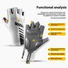 VILICO A0132 1Pair Cycling Gloves Half Finger Touchscreen Anti Slip Sports Gloves for Outdoor/Biking/Fishing, White XL