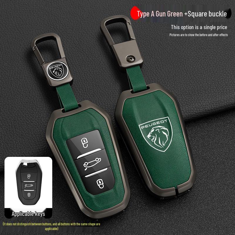 Peugeot 408 Car Key Cover Compatible with 4008, 308, 3008, 508, 5008, 2008 Models - Snap Button Shell