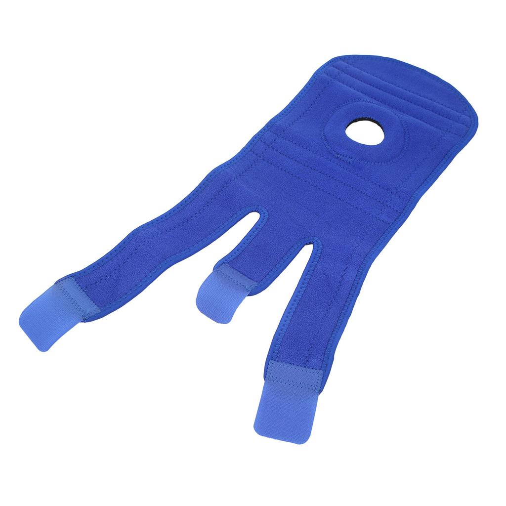 Patella Knee Brace Blue Hook and Loop Design Strong Support Knee Strap for Outdoor Sports Fitness