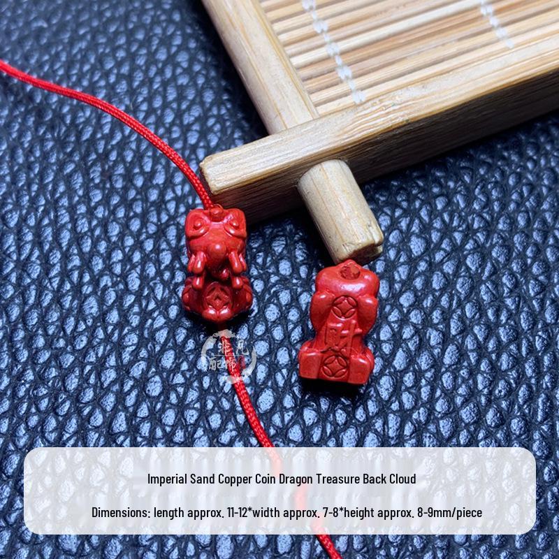 High-Quality Cinnabar Pixiu Dragon Turtle Bracelet & Keychain Beads