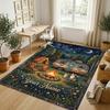 Adventure Journey Theme Crystal Velvet Rug Personalized Custom Name Text Soft Floor Mat Home Decor
