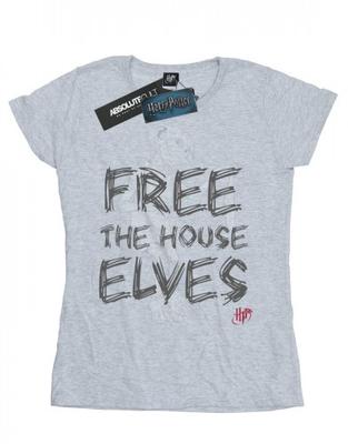Womens/Ladies Dobby Free The House Elves Cotton T-Shirt