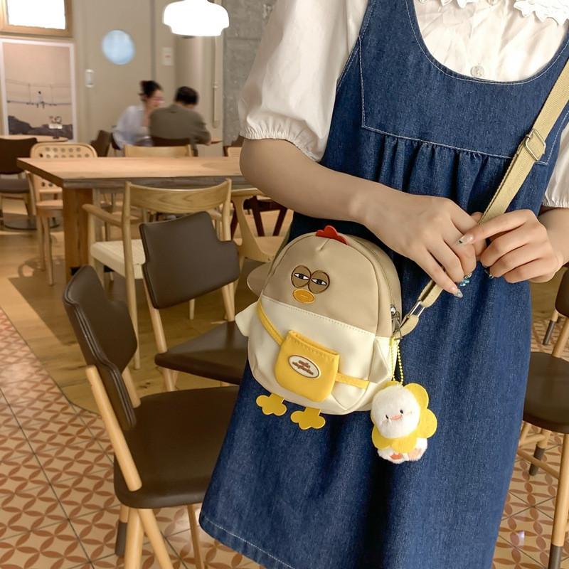 Cartoon Cute Chicken Children Crossbody Bag Suitable For Students Children