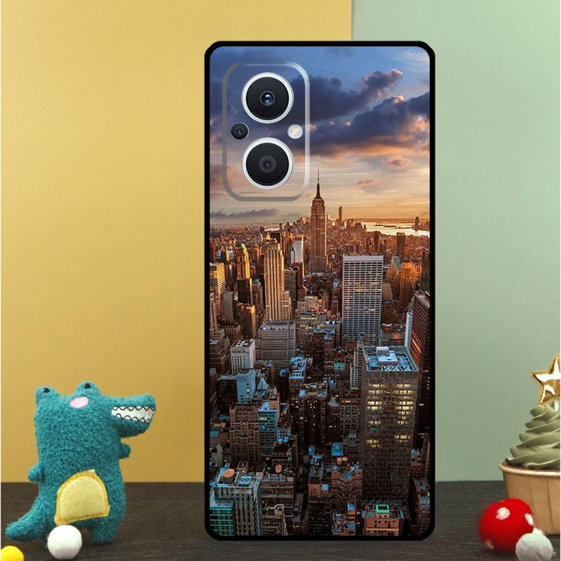 New York City Case For OPPO Reno 15F 13F 14F 12 11 F 10 14 15 Pro 7 8 Lite OPPO Find X9 X8 X6 X5 Pro Cover