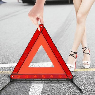 Red Reflective Warning Triangles Portable Folding Car Warning Sign  Breakdown Rescue