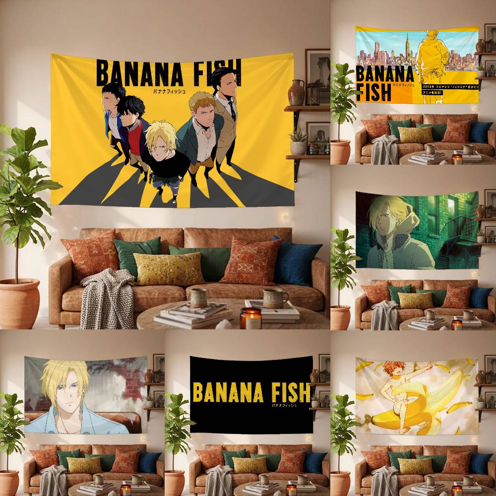 Anime BANANA FISH Wandteppich Wandbehang Wandteppich Art Deco Decke Vorhang Aufhängung Zuhause Schlafzimmer Wohnzimmer Dekor