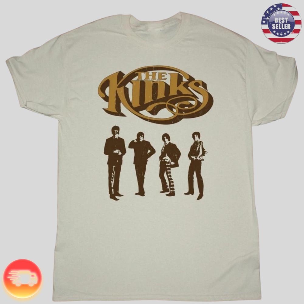 Горячий Подарок для Фаната Группы The Kinks Белая Унисекс Футболка Все Размеры Унисекс Футболка M
