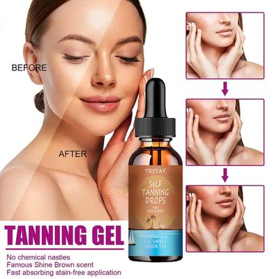 Gouttes autobronzantes TRSTAY adaptées au visage et à tout le corps bronzage automatique sans soleil