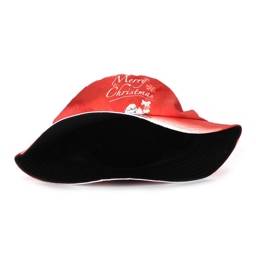 Personalisierter Weihnachts-Print Outdoor Fischerhut - Weihnachtsmann-Design für Männer und Frauen