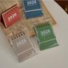 Month Date Display 2026 Mini Desk Calendar Coil Binding Monthly Planner  Daily Planning